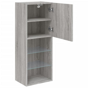 TV-Schrank Grau Sonoma mit LED