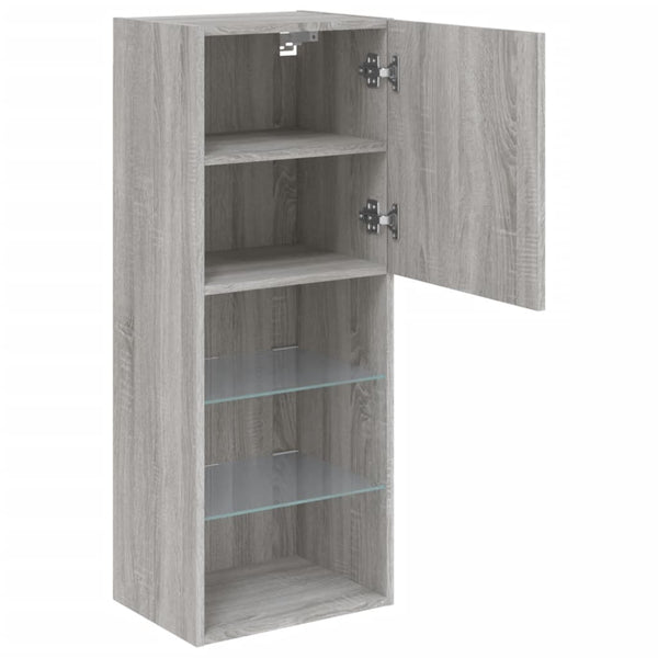 TV-Schrank Grau Sonoma mit LED