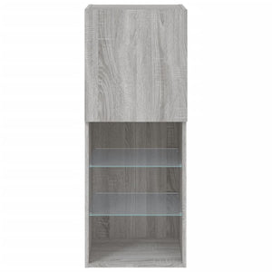 TV-Schrank Grau Sonoma mit LED