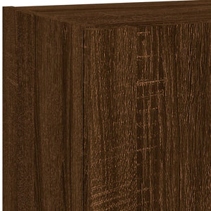TV-Schrank mit LED Braun Eichen-Optik 102cm