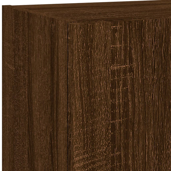 TV-Schrank mit LED Braun Eichen-Optik 102cm