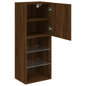 TV-Schrank mit LED Braun Eichen-Optik 102cm