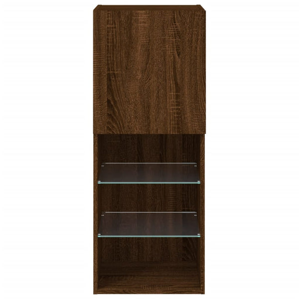 TV-Schrank mit LED Braun Eichen-Optik 102cm