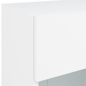 Weiße TV-Wandkonsole mit LED