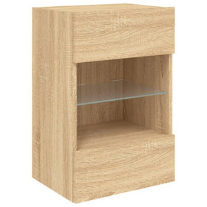 TV-Wandschrank Sonoma Eiche mit LED