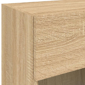 TV-Wandschrank Sonoma Eiche mit LED