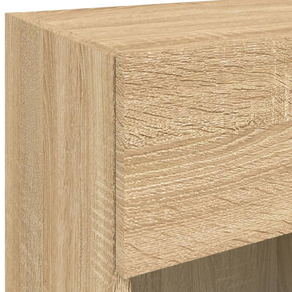 TV-Wandschrank Sonoma Eiche mit LED