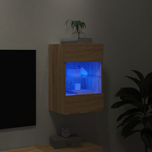 TV-Wandschrank Sonoma Eiche mit LED