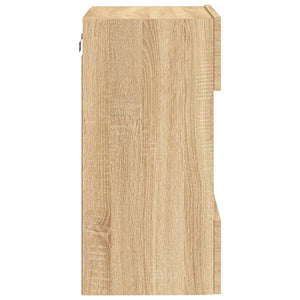TV-Wandschrank Sonoma Eiche mit LED