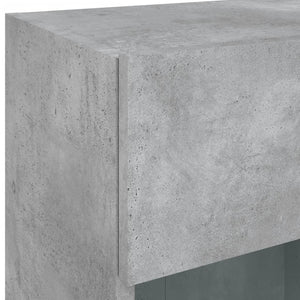 TV-Wandschrank mit LED Betongrau