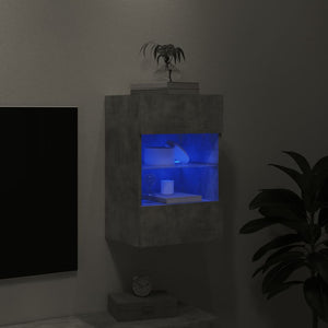 TV-Wandschrank mit LED Betongrau