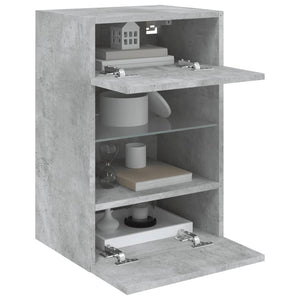 TV-Wandschrank mit LED Betongrau