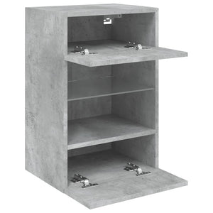 TV-Wandschrank mit LED Betongrau