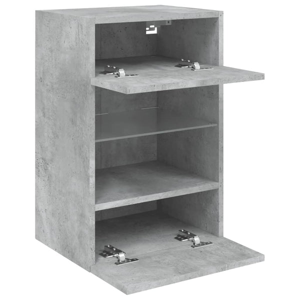 TV-Wandschrank mit LED Betongrau