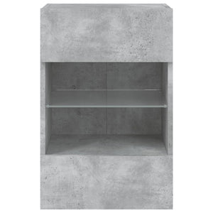 TV-Wandschrank mit LED Betongrau