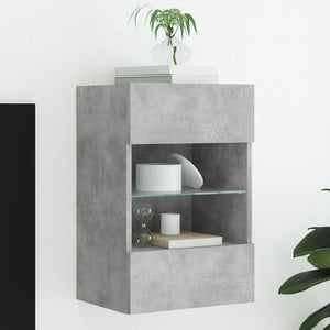 TV-Wandschrank mit LED Betongrau