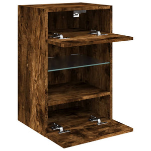 TV-Wandschrank Räuchereiche mit LED 40cm