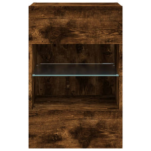TV-Wandschrank Räuchereiche mit LED 40cm