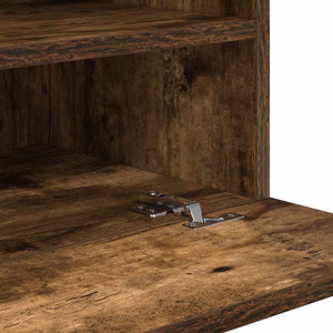 Wandschränke mit LED für TV Räuchereiche, 2er-Set
