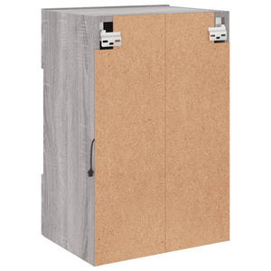 TV-Wandschrank mit LED Grau Sonoma