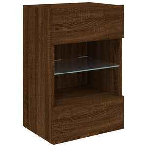 TV-Wandschrank mit LED Eichenoptik