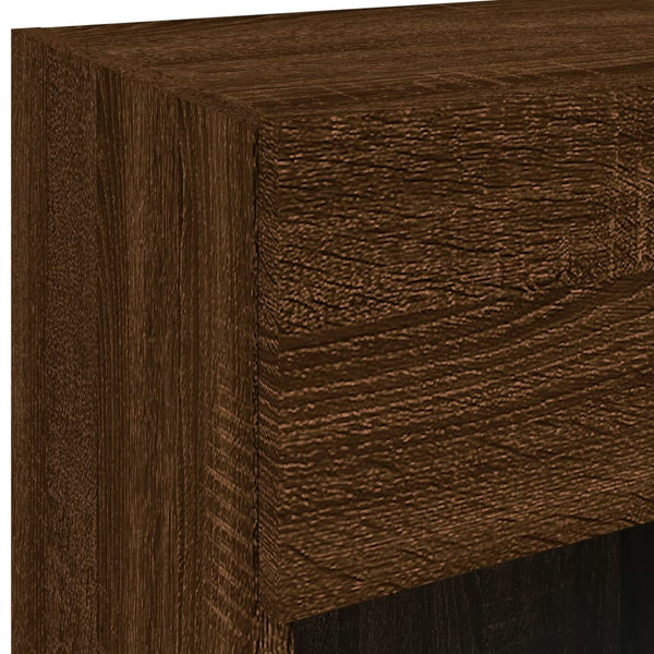 TV-Wandschrank mit LED Eichenoptik