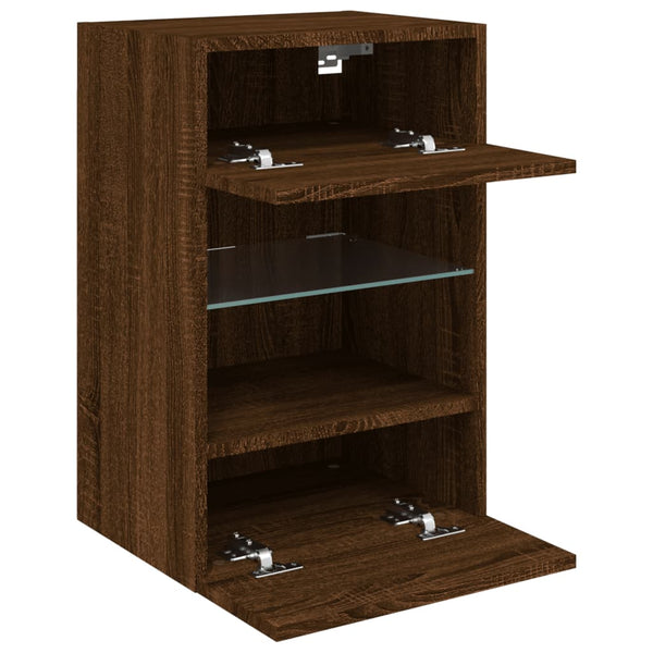 TV-Wandschrank mit LED Eichenoptik