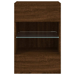 TV-Wandschrank mit LED Eichenoptik