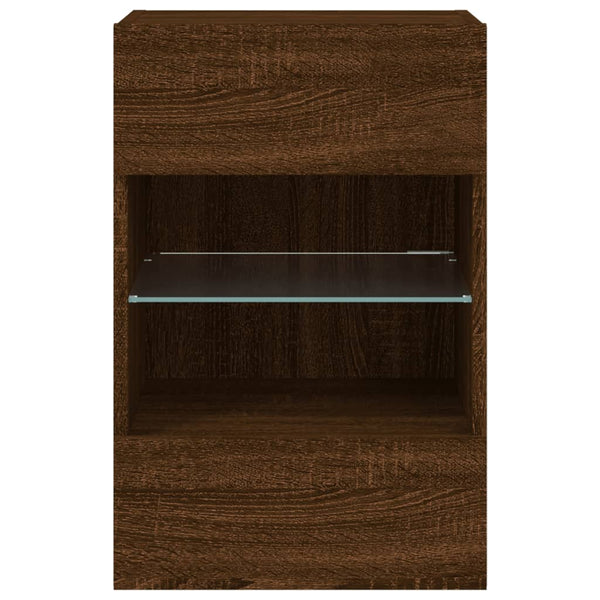 TV-Wandschrank mit LED Eichenoptik