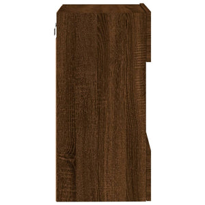 TV-Wandschrank mit LED Eichenoptik