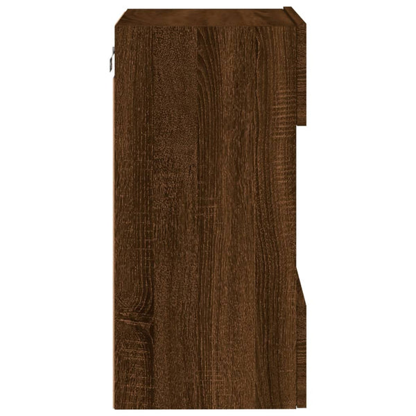 TV-Wandschrank mit LED Eichenoptik