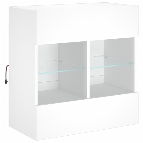 TV-Wandschrank mit LED Weiß 58,5 cm