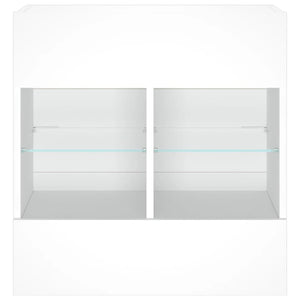 TV-Wandschrank mit LED Weiß 58,5 cm