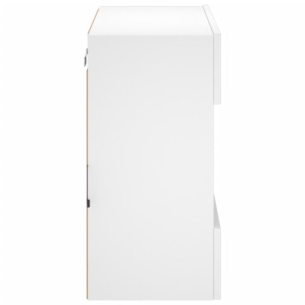 TV-Wandschrank mit LED Weiß 58,5 cm