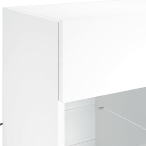 TV-Wandschrank mit LED Weiß 58,5 cm