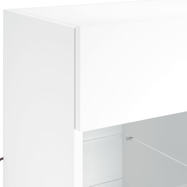 TV-Wandschrank mit LED Weiß 58,5 cm
