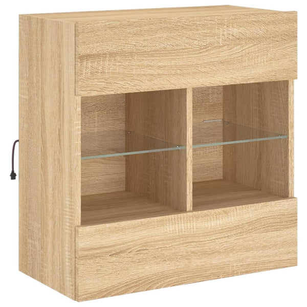 TV-Wandschrank Sonoma Eiche mit LED
