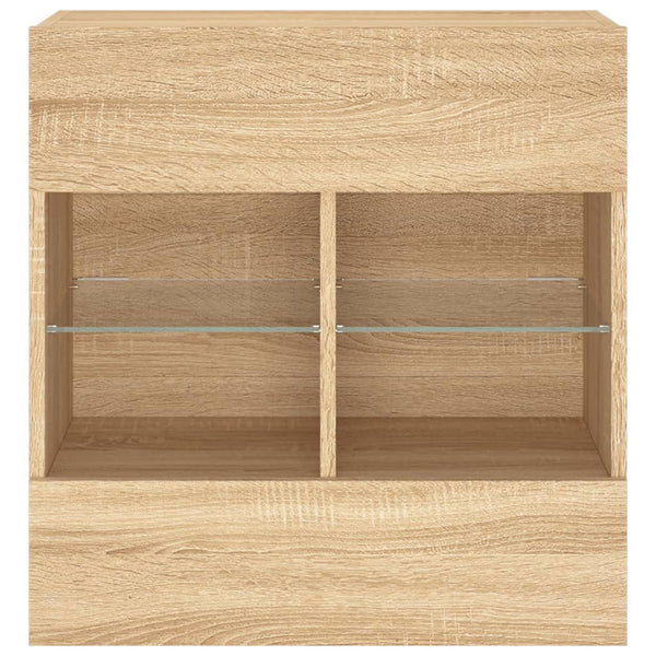 TV-Wandschrank Sonoma Eiche mit LED
