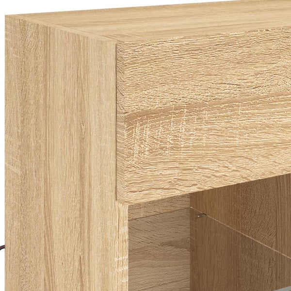 TV-Wandschrank Sonoma Eiche mit LED