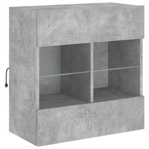 TV-Wandschrank mit LED Betongrau 58,5cm