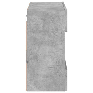 TV-Wandschrank mit LED Betongrau 58,5cm