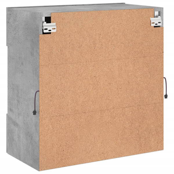 TV-Wandschrank mit LED Betongrau 58,5cm