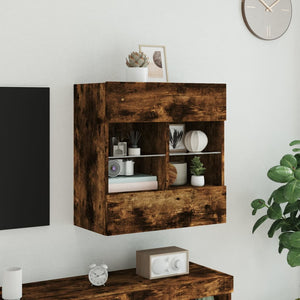 TV-Wandschrank Räuchereiche mit LED 58,5cm