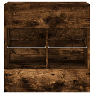 TV-Wandschrank Räuchereiche mit LED 58,5cm