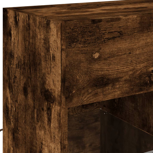 TV-Wandschrank Räuchereiche mit LED 58,5cm