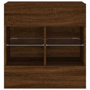 TV-Wandschrank mit LED Eichen-Optik