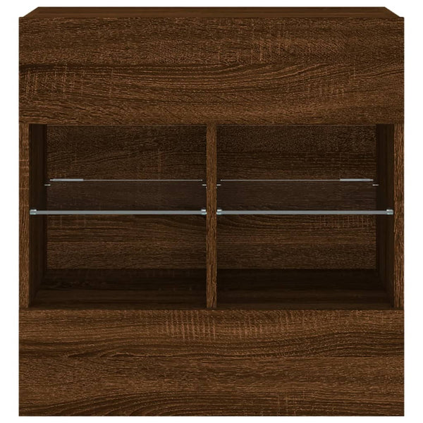 TV-Wandschrank mit LED Eichen-Optik