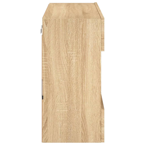 TV-Wandschrank mit LED Sonoma-Eiche