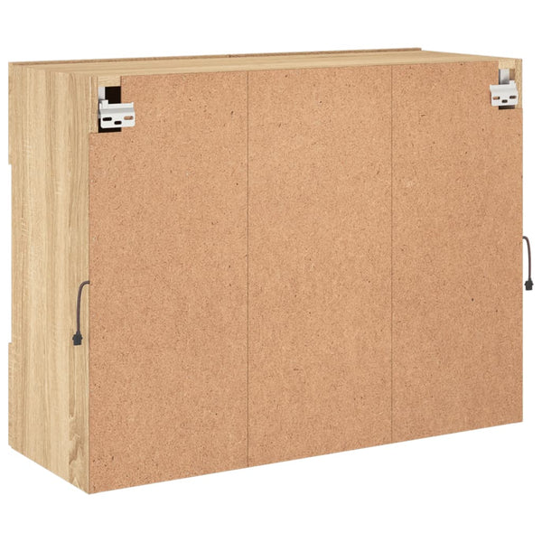 TV-Wandschrank mit LED Sonoma-Eiche