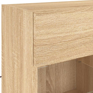 TV-Wandschrank mit LED Sonoma-Eiche